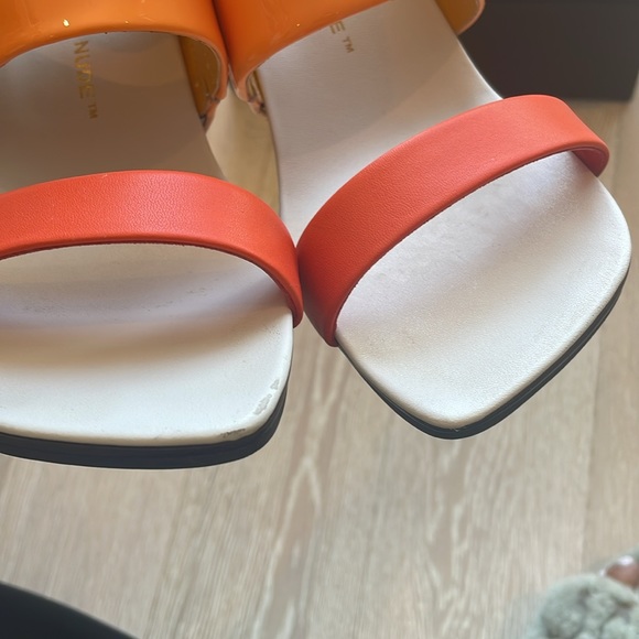 UN United Nude Sandal, Unique heels, Orange and White, Size 37, Good Condition - Picture 6 of 7